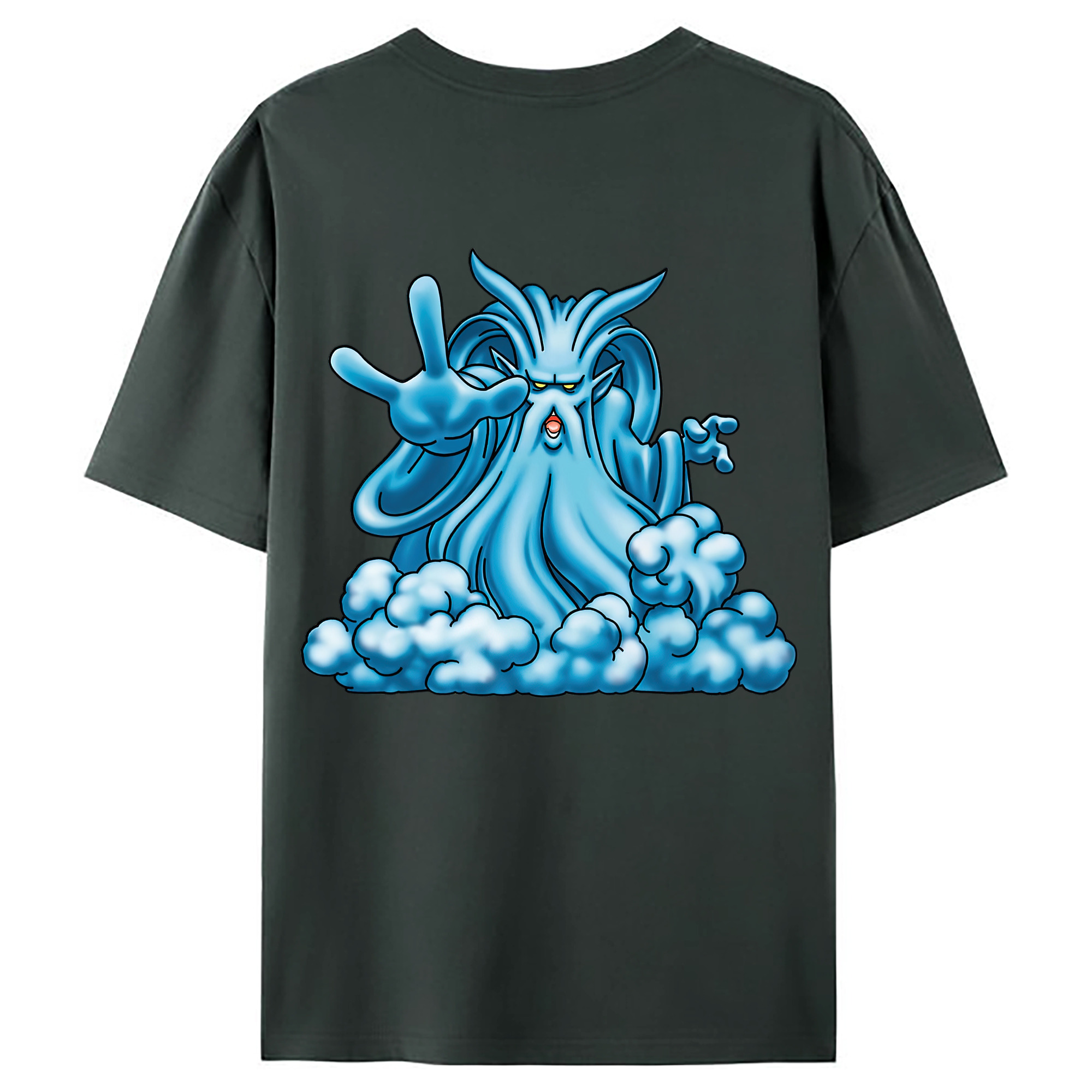 （画像用） ドラゴンクエスト Doragon Kuesuto Dragon Quest 綿100％ メンズ半袖Tシャツ（バックプリント） 通気性